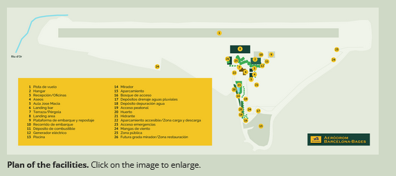 Plano de las instalaciones. Clica encima de la imagen para ampliarla.